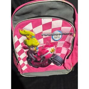 VTG Y2K Nintendo Mario Kart Wii Princess Peach Backpack NWT